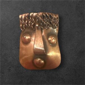 Vintage 1940's-1950's Copper Pedro Pujol Modernist Brooch/Pin